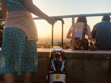 Kingsong S18 electric unicycle back view