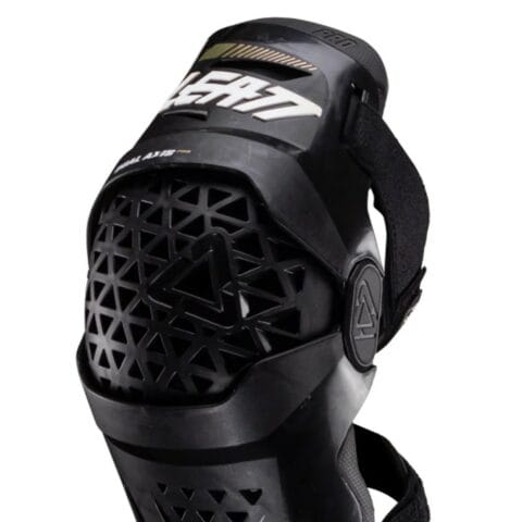 Leatt Dual Axis Knee Guards Pro Black Close Up (2)