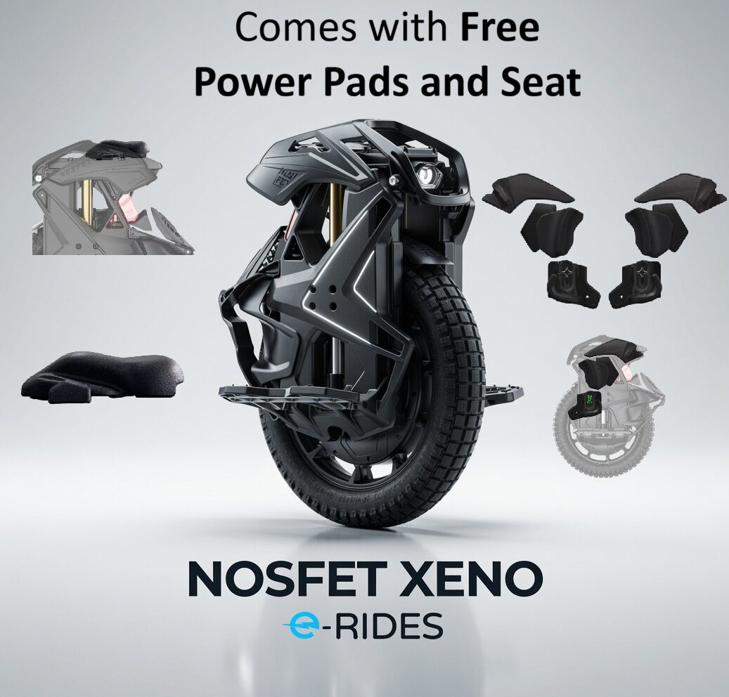 NOSFET XENO - Electric Unicycle UK - Free Pads and Seat